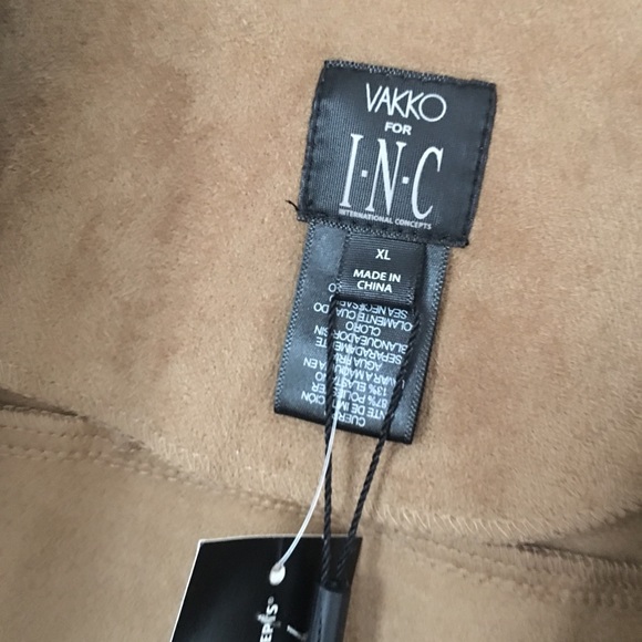 NEW VAKKO INC micro suede fabric jacket blazer XL - Picture 3 of 6